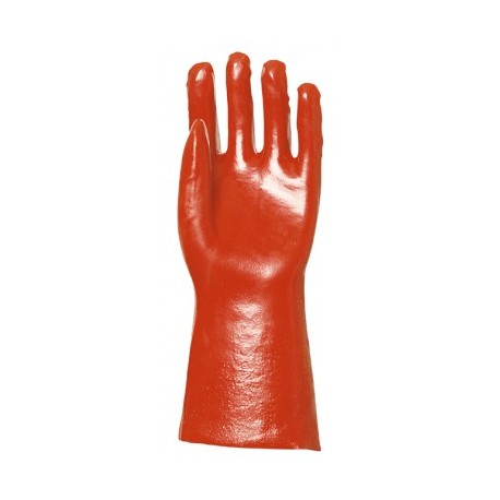 Gants de protection PVC 35cm rouge taille 10