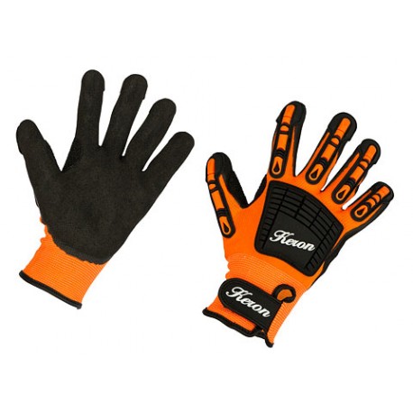 GANTS DE MECANIQUE T8 - noir/orange - Espace Pro Animaux