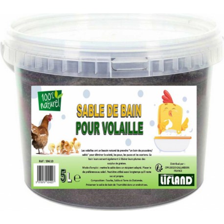 SABLE DE BAIN POUR VOLAILLES 5L