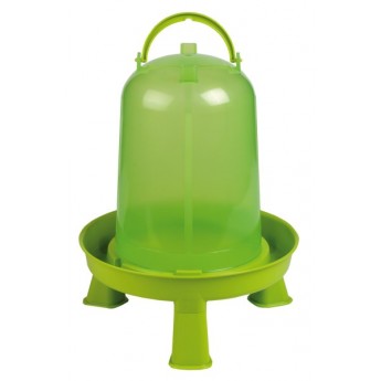 ABREUVOIR PLASTIQUE VERT A PIED 8L