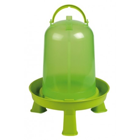 ABREUVOIR PLASTIQUE VERT A PIED 8L