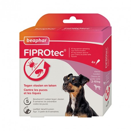 ANTIPARASITAIRE PETIT CHIEN PIPETTE*4 