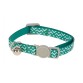 COLLIER POUR CHAT ROSE OU TURQUOISE 30cm