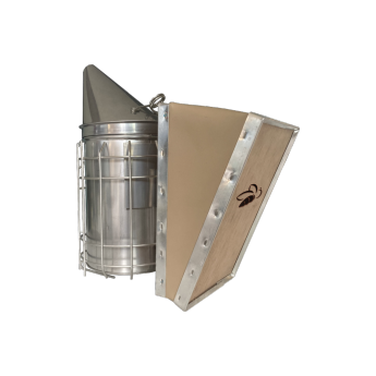 ENFUMOIR EN INOX ET SOUFFLET EN CUIR