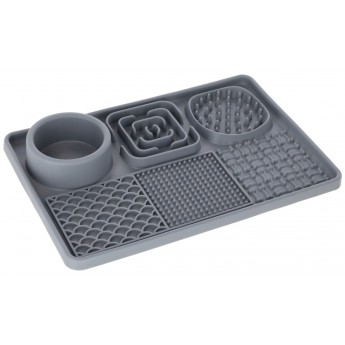 TAPIS A LECHER XL GRIS