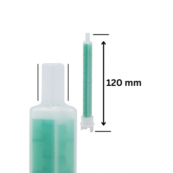 EMBOUTS MELANGEURS POINTE DROITE 120MM POUR CARTOUCHES 200/220ML