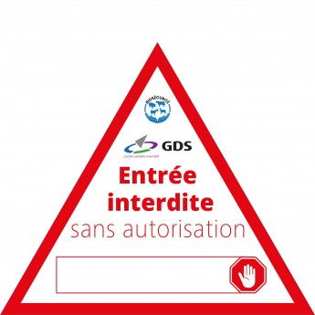 PANNEAU INTERDIT 400x347mm