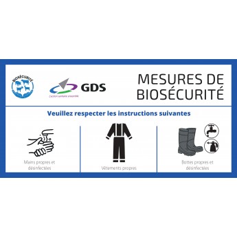 PANNEAU BIOSECURITE 600x300 mm