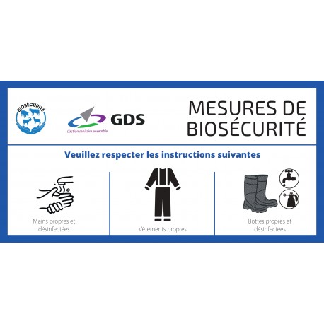 PANNEAU BIOSECURITE 600x300 mm