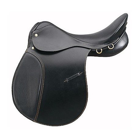 Selle Noire Sur Le Cheval Noir Image stock - Image du brun, sport: 45926887