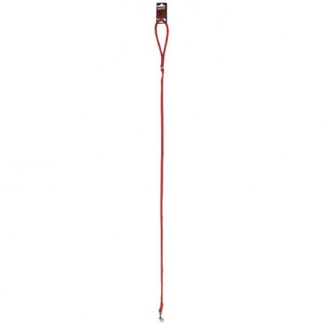 LAISSE CUIR ROND ROUGE 1.20m